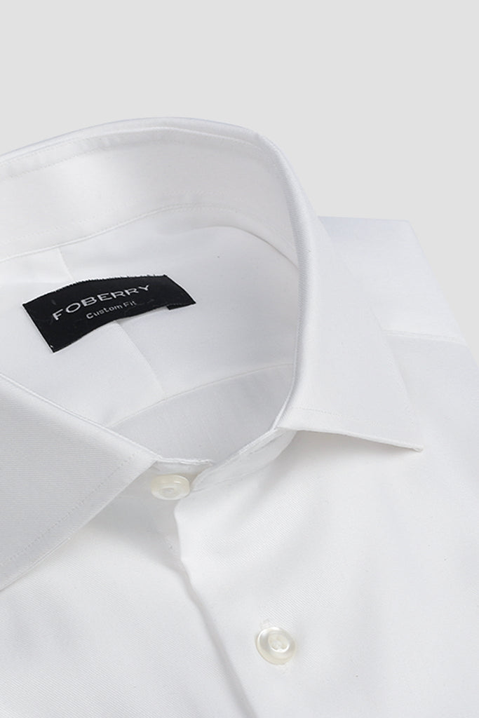 White Twill Stretch Shirt