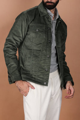 Hunter Green Corduroy Jacket - Foberry USA