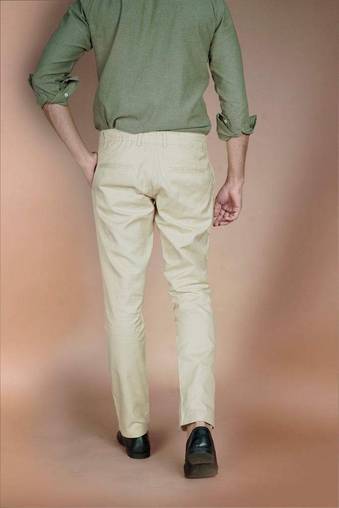 Crisp Lime Irish Linen Trousers - Foberry USA