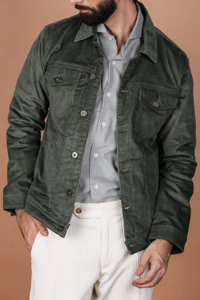 Hunter Green Corduroy Jacket - Foberry USA