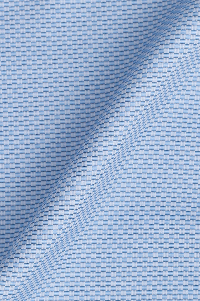 Sky Blue knot Patterned Shirt