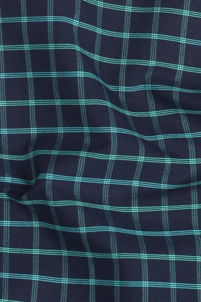 Electric Blue Checkered Shirt