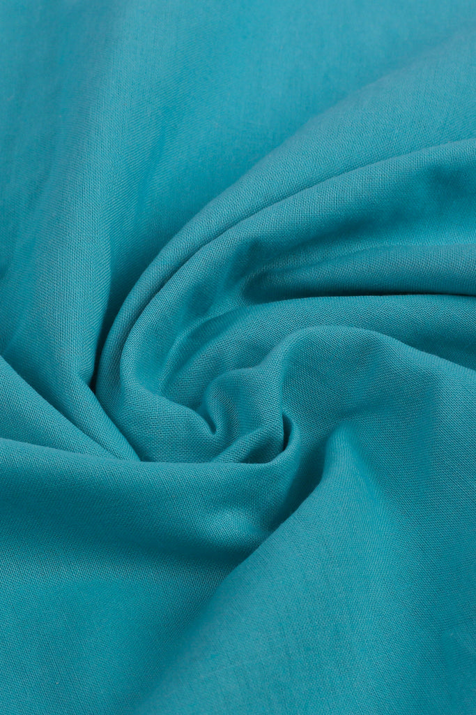 Turquoise Italian Linen - Safari Shirt