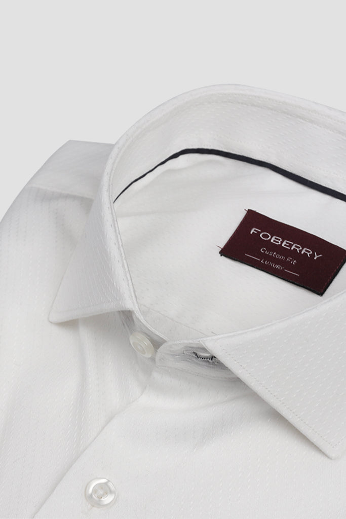 White Egyptian Diamond Patterned Shirt