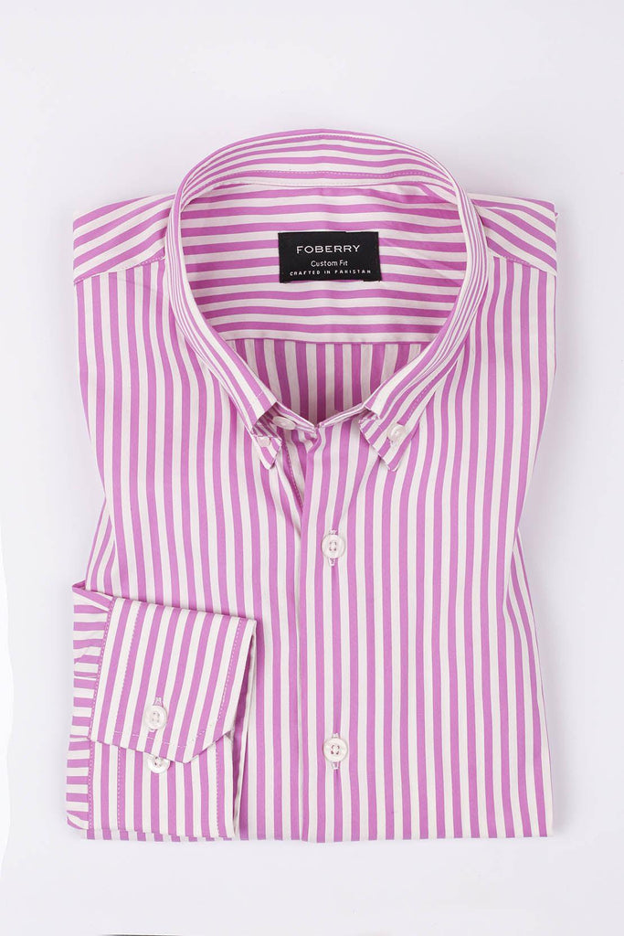 Megenta Stripes Shirt - Foberry USA