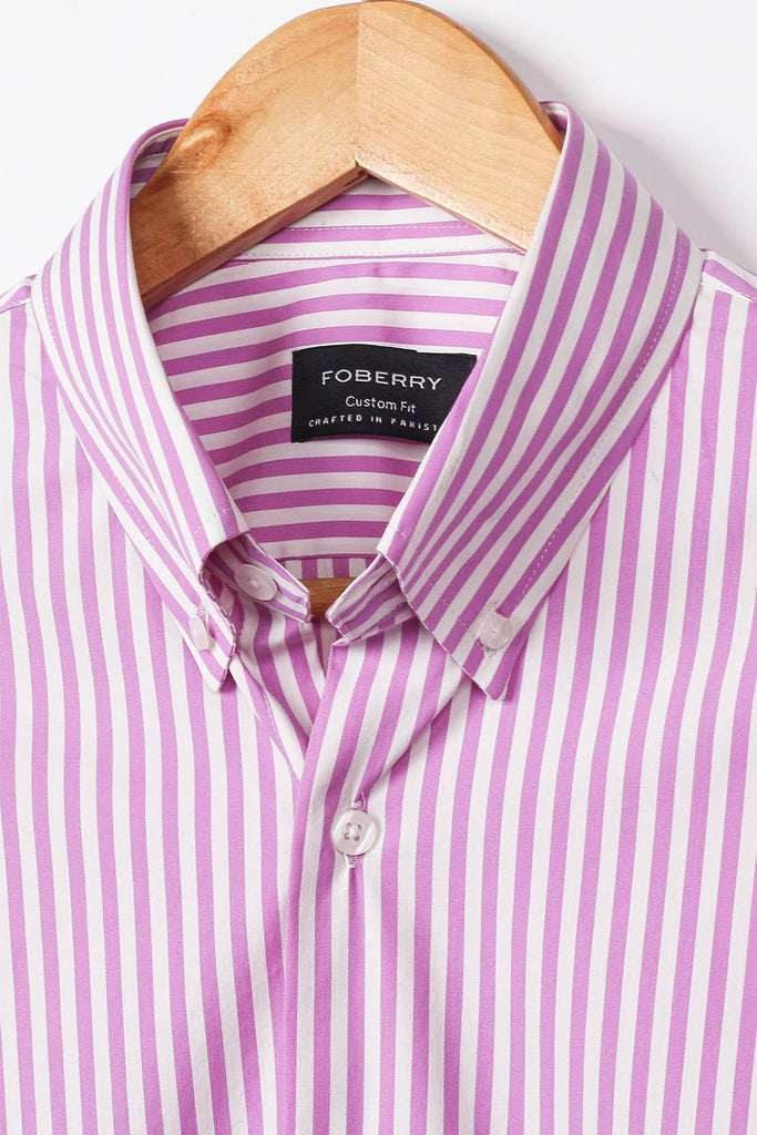 Megenta Stripes Shirt - Foberry USA