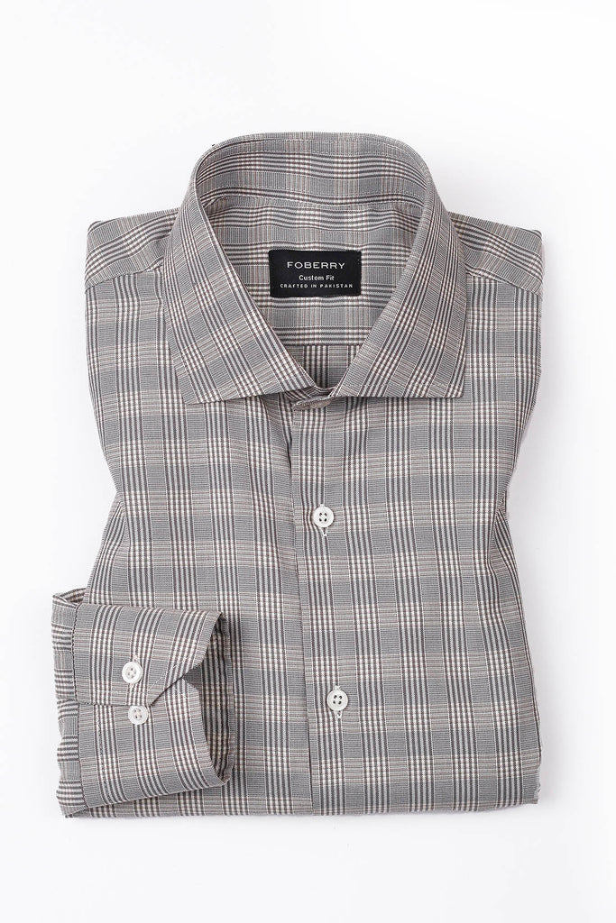 Hazal Wood Tartan Shirt - Foberry USA