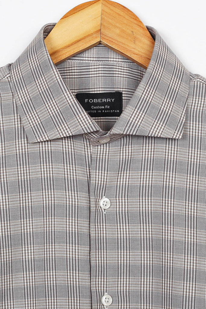 Hazal Wood Tartan Shirt - Foberry USA