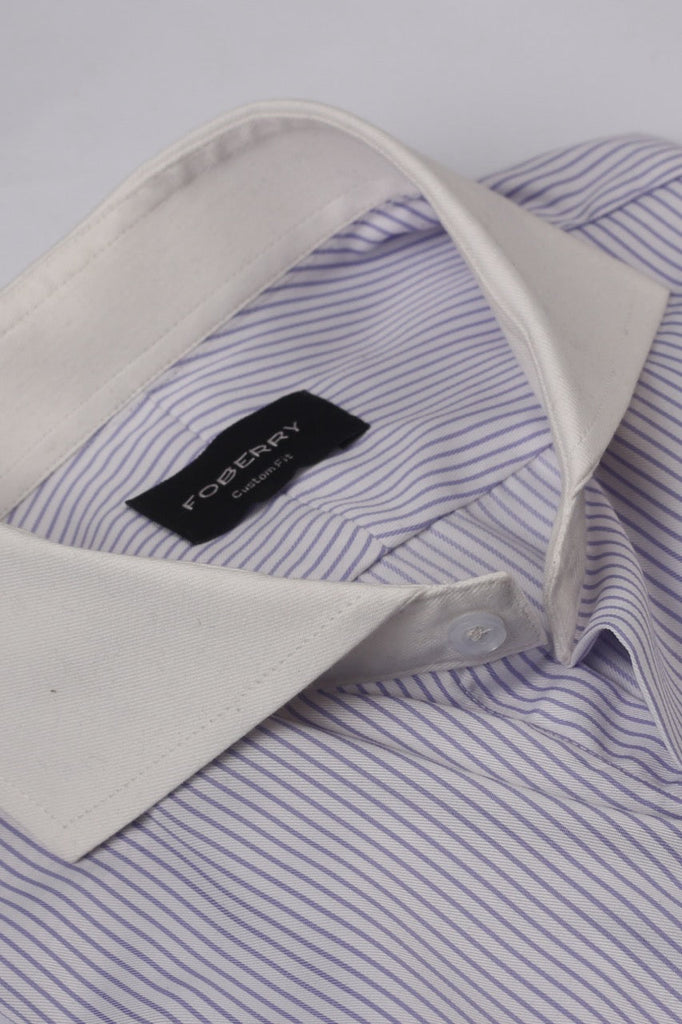 Lavender Pencil Striped Shirt - Foberry USA