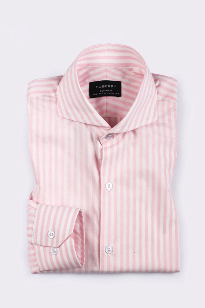 Fresh Bold Pink Striped shirt - Foberry USA