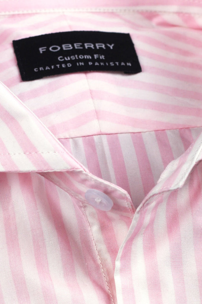 Fresh Bold Pink Striped shirt - Foberry USA