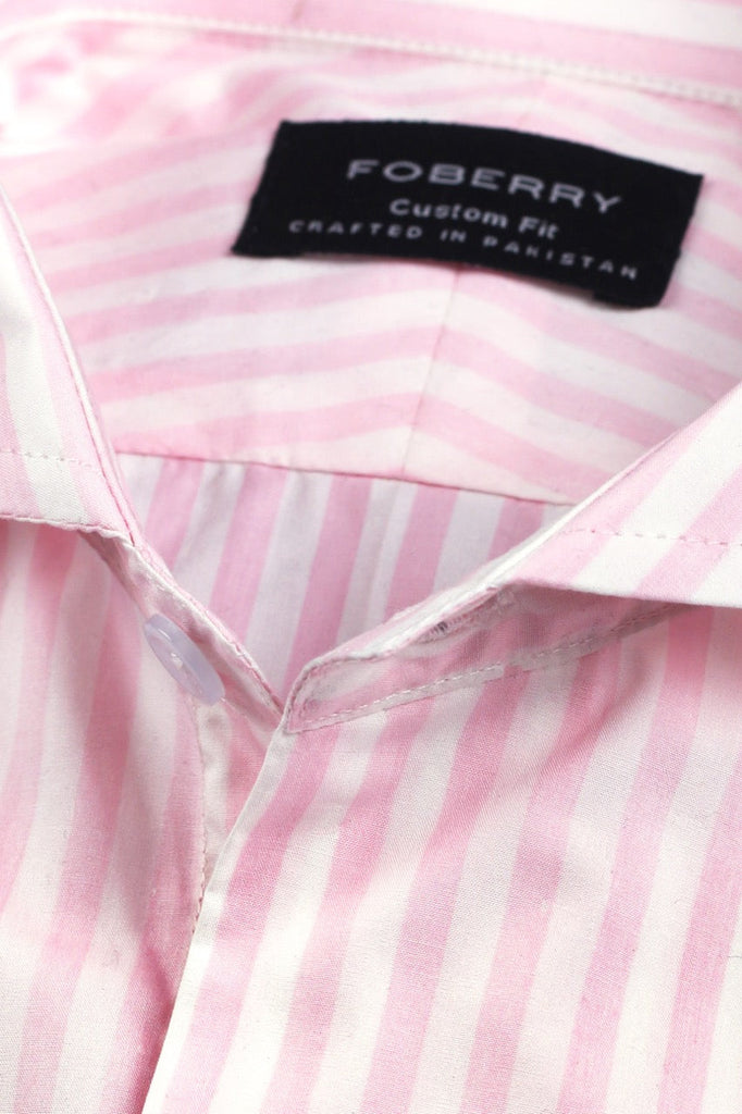 Fresh Bold Pink Striped shirt - Foberry USA