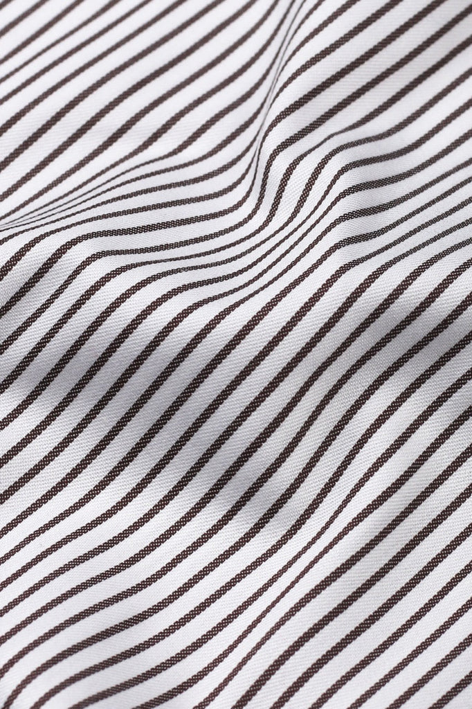 Brown Awning Striped Shirt - Foberry USA