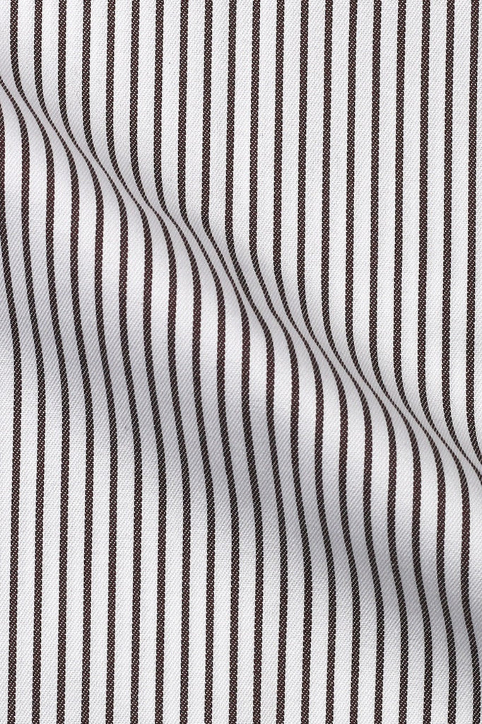 Brown Awning Striped Shirt - Foberry USA