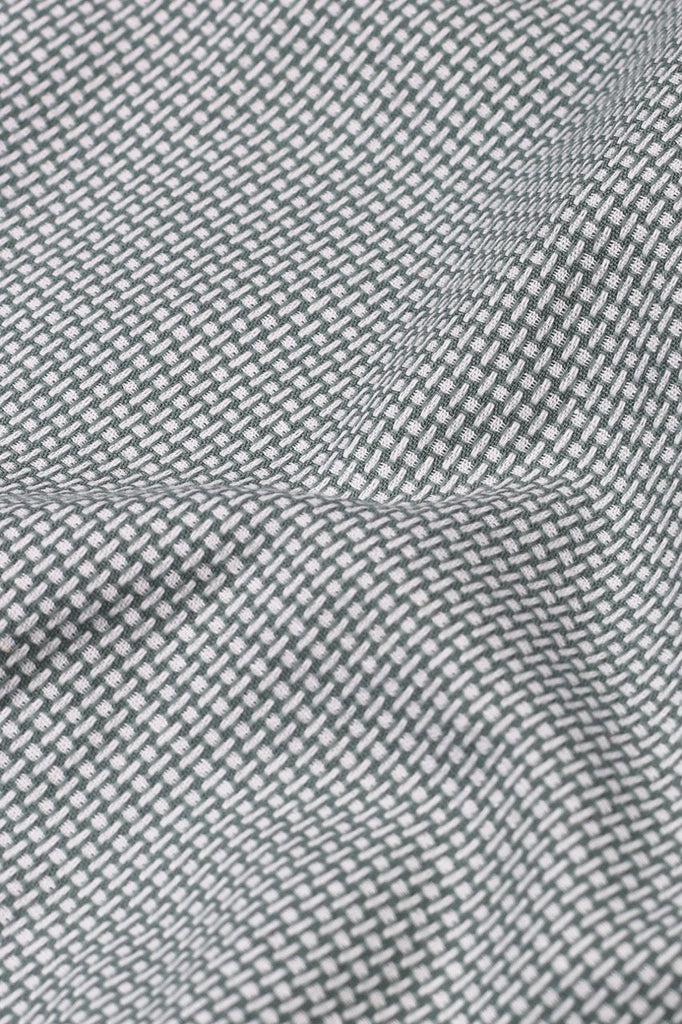 Fresh Green Weave Structured Shirt - Foberry USA