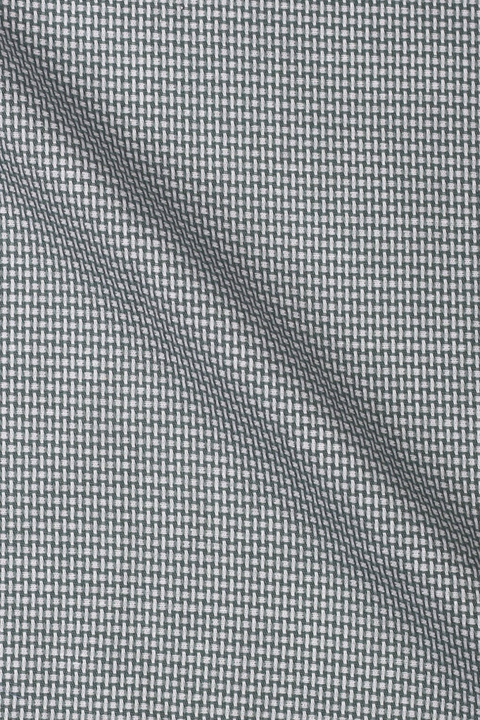 Fresh Green Weave Structured Shirt - Foberry USA