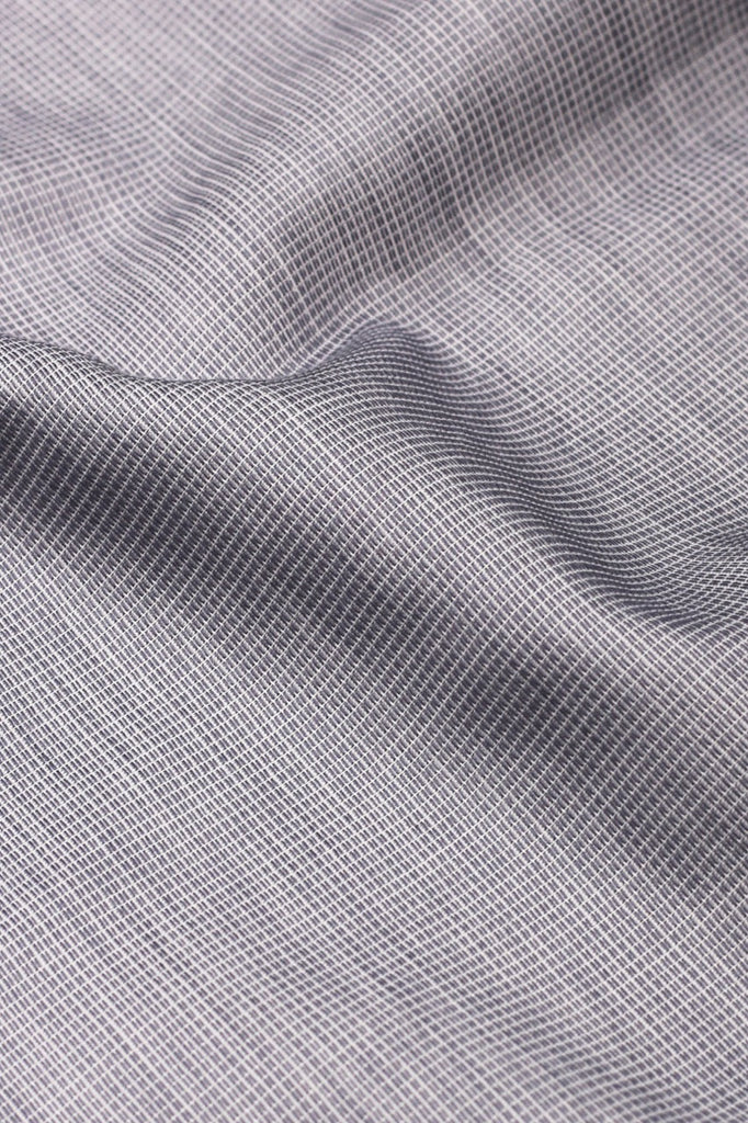 Light Grey Self Structured Shirt - Foberry USA