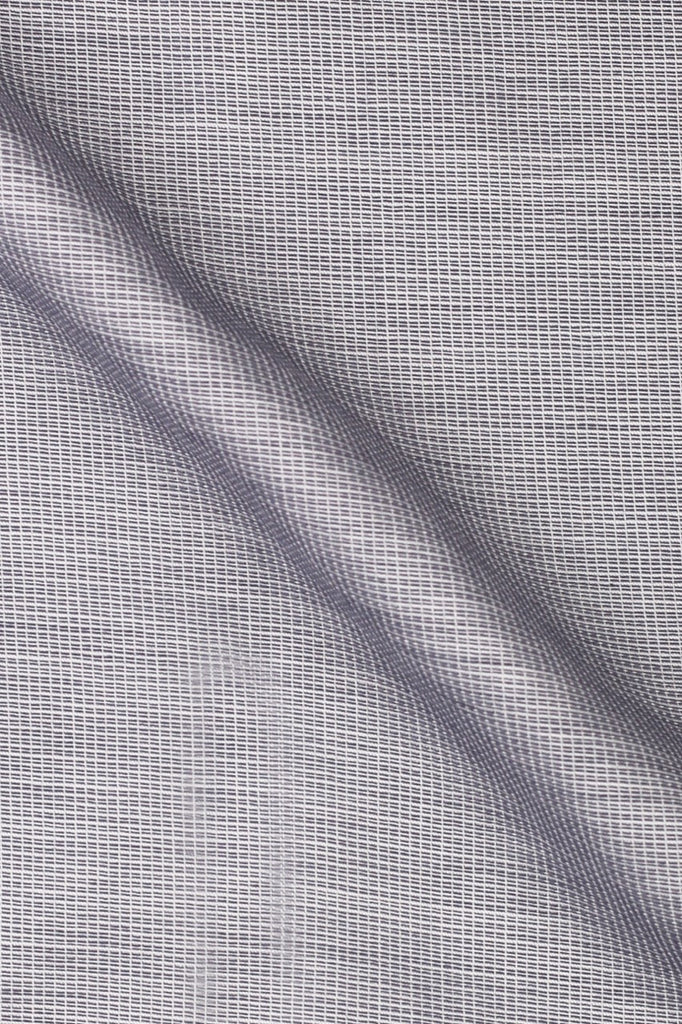 Light Grey Self Structured Shirt - Foberry USA