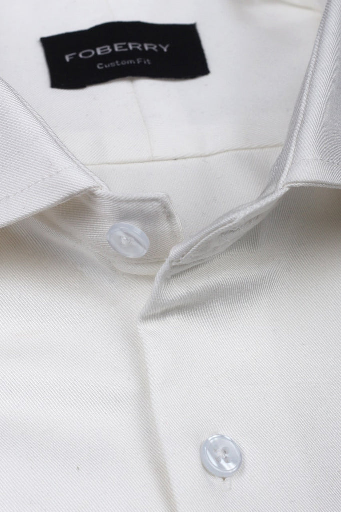 Egg White Twill Shirt - Foberry USA