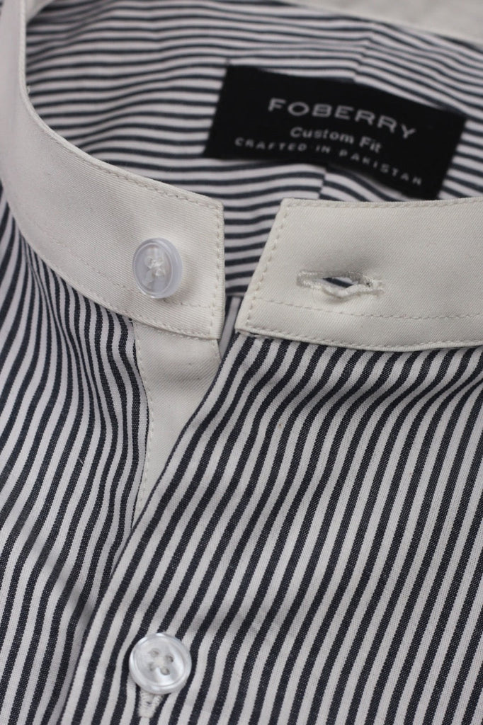 Charcoal Pinstriped Shirt - Foberry USA