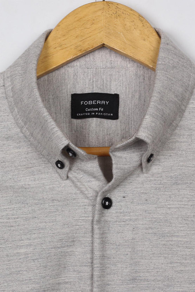 Grey Brushed Winter Flannel - Foberry USA