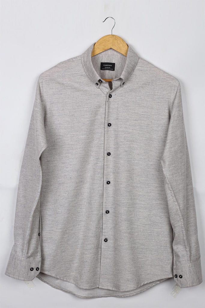 Grey Brushed Winter Flannel - Foberry USA