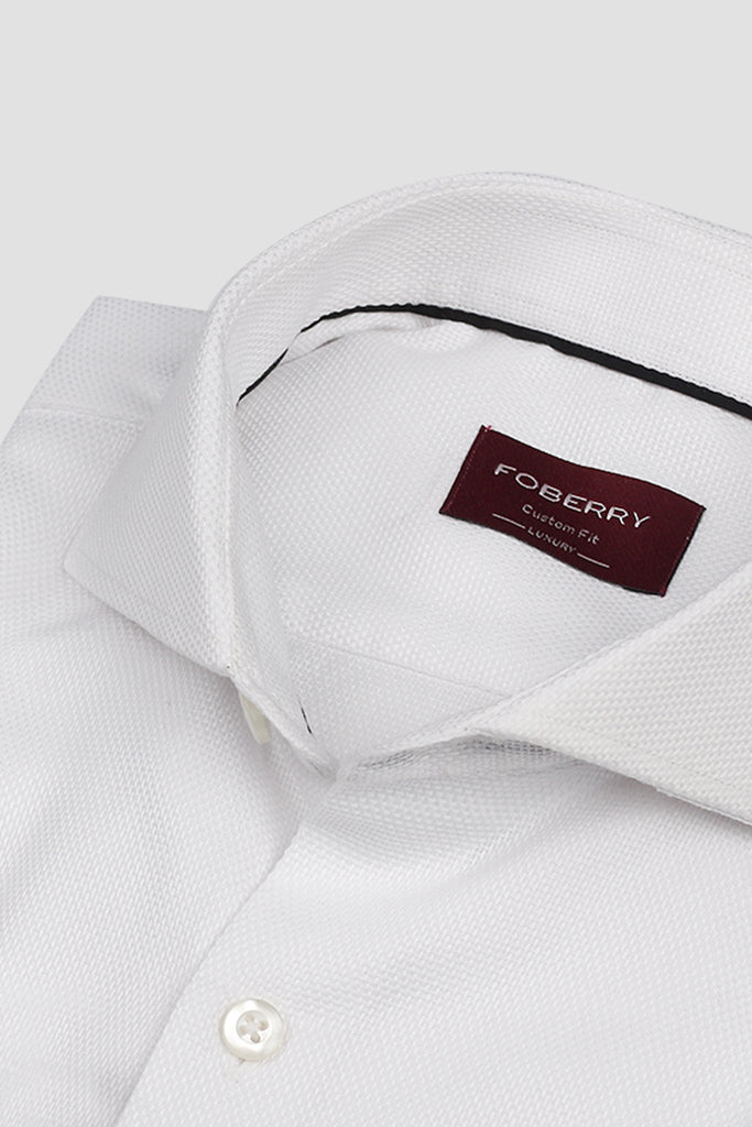 White Egyptian Knot Patterned Shirt