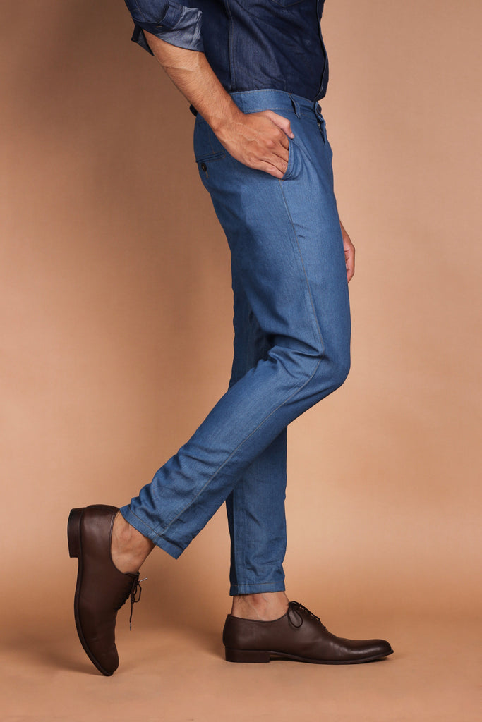 Denim Medium Wash Trouser - Foberry USA