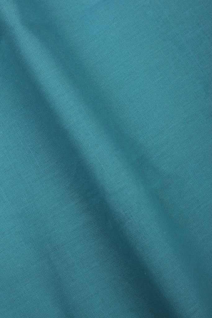 Turquoise Blue Italian Linen Shirt - Foberry USA