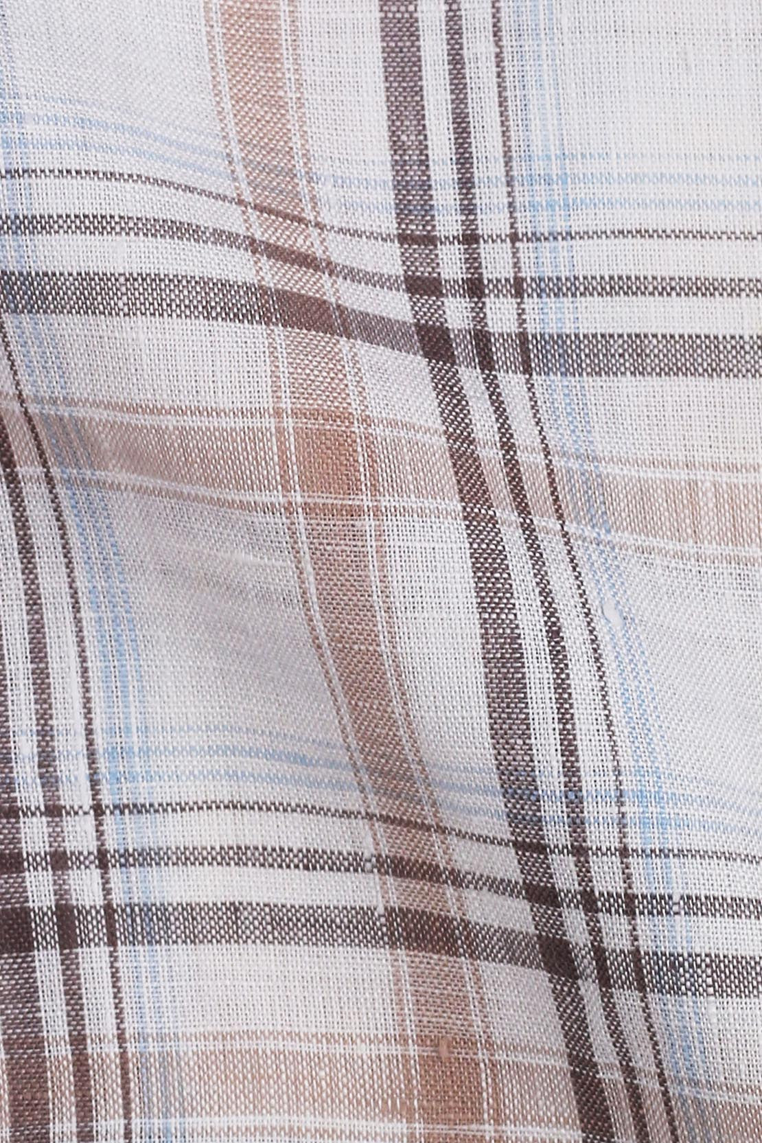 Tan Checkered Linen - Foberry USA