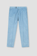 Sky Blue Wide Wale Corduroy Gurkha Trousers