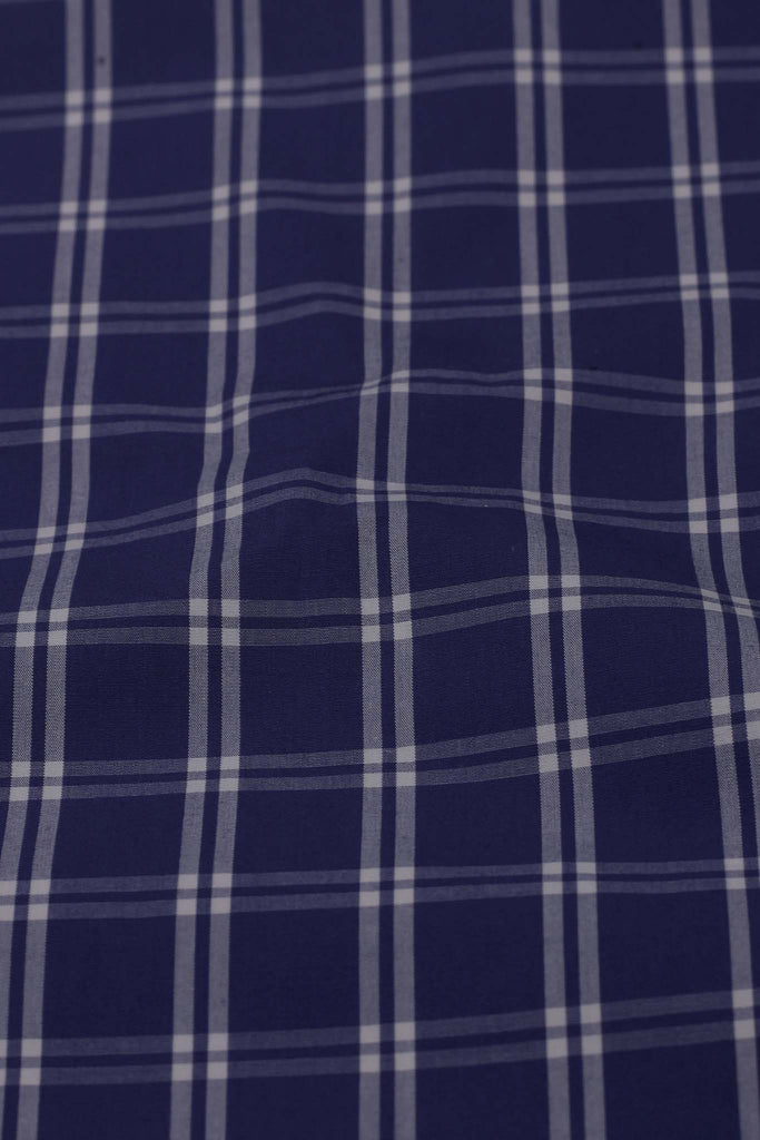 Indigo White Grid Shirt