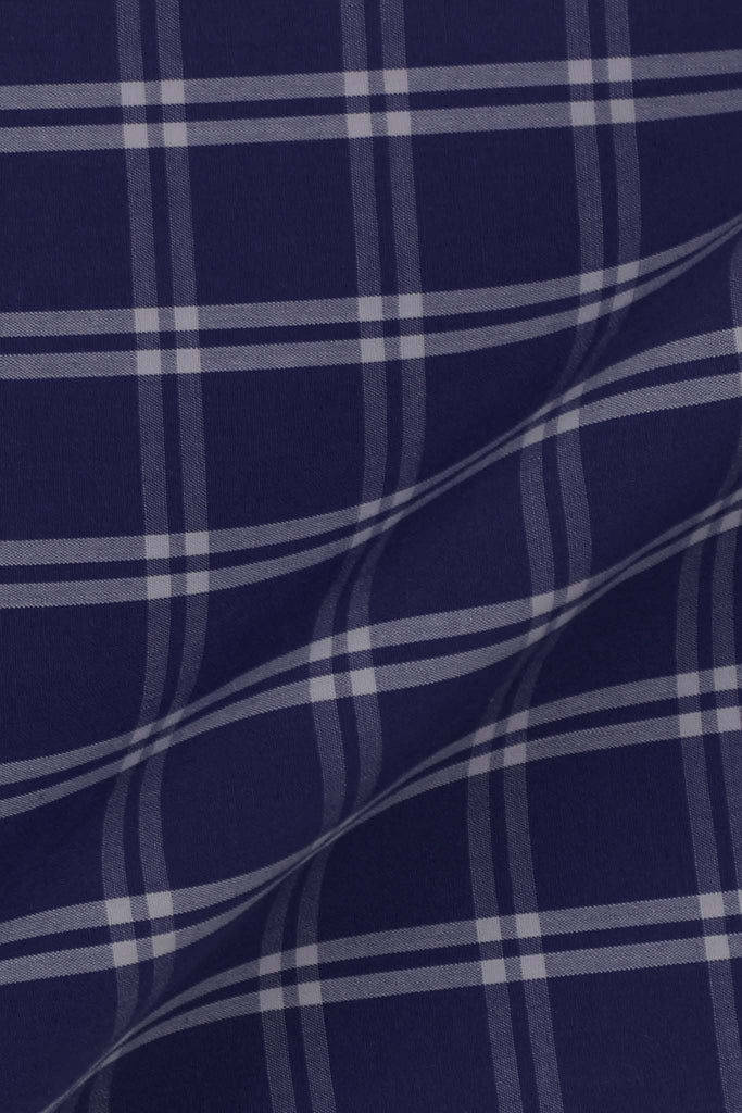 Indigo White Grid Shirt