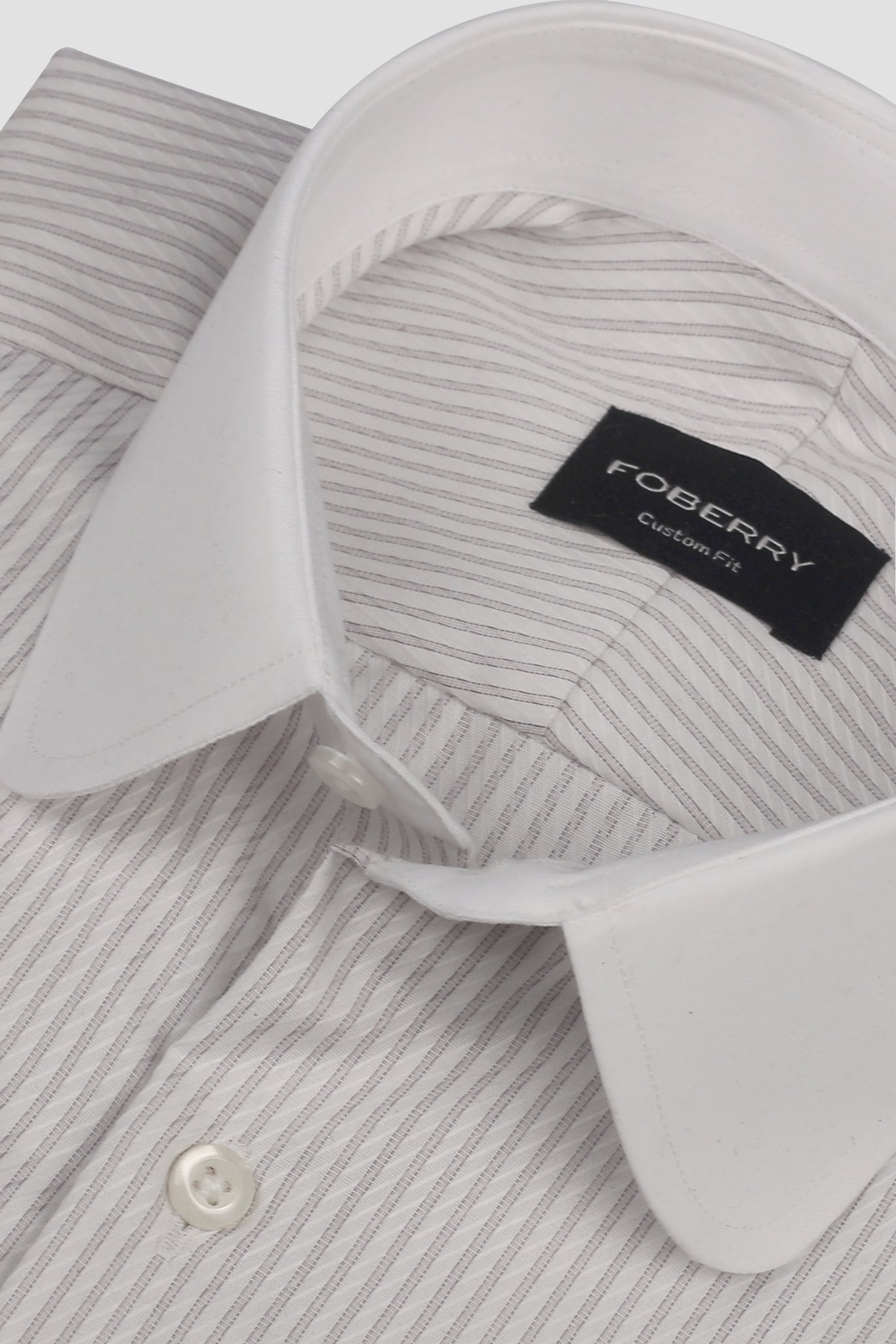 Grey Stripes Egyptian Easy Care Shirt