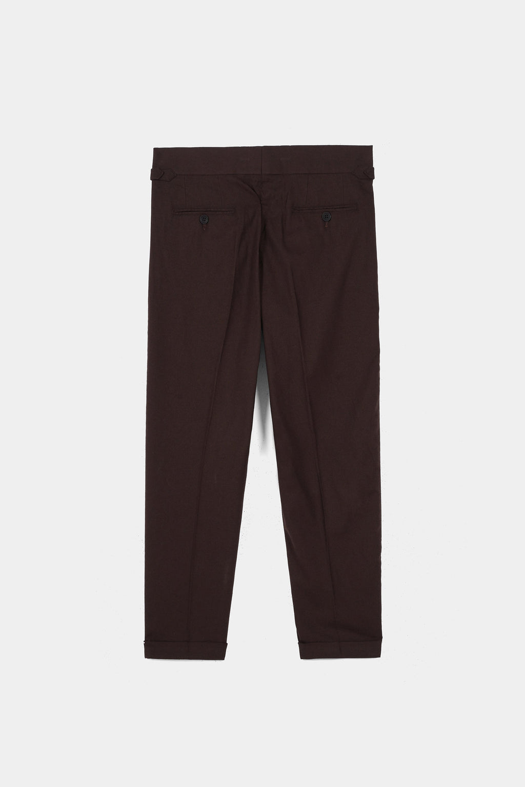 Brown Flannel Gurkha Trousers