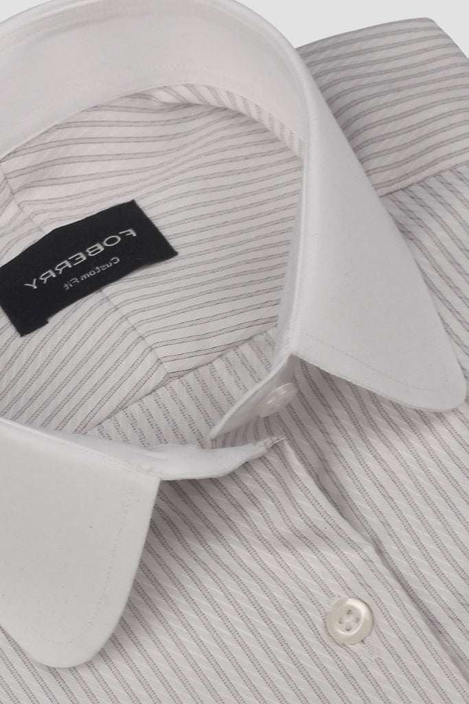 Grey Stripes Egyptian Easy Care Shirt