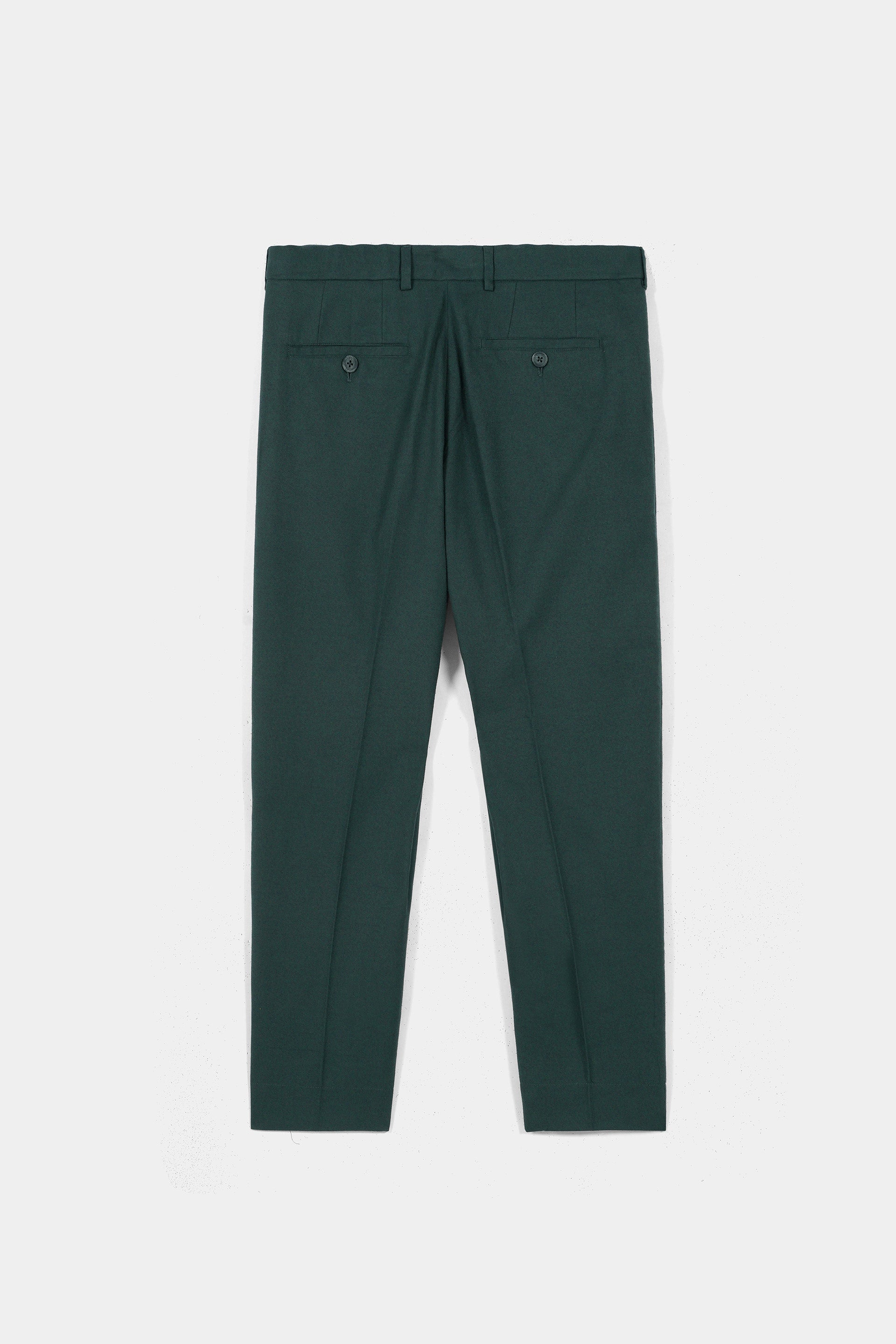 Forrest Green Flannel Ravon Trousers
