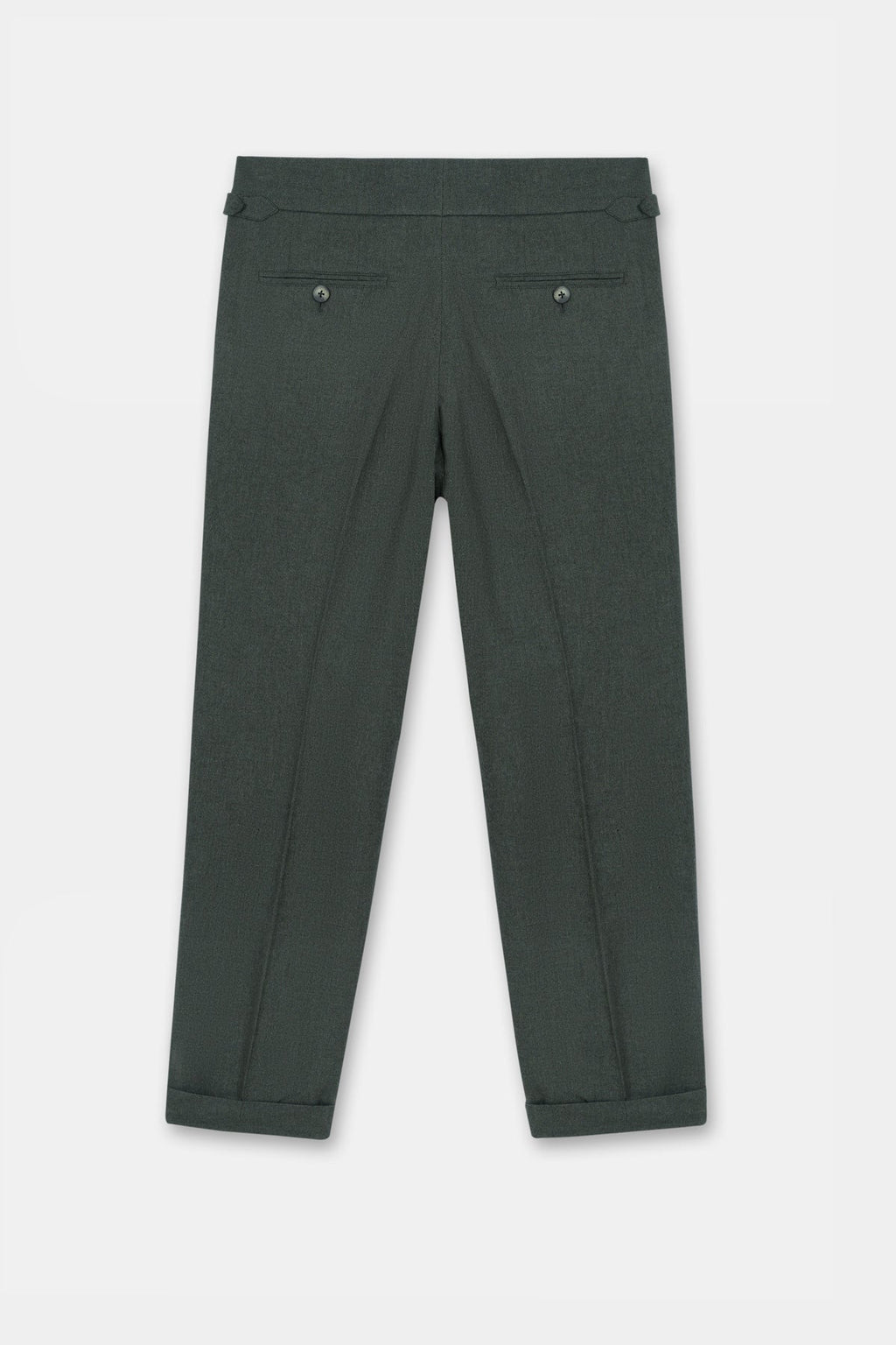 Olive Flannel Gurkha Trousers