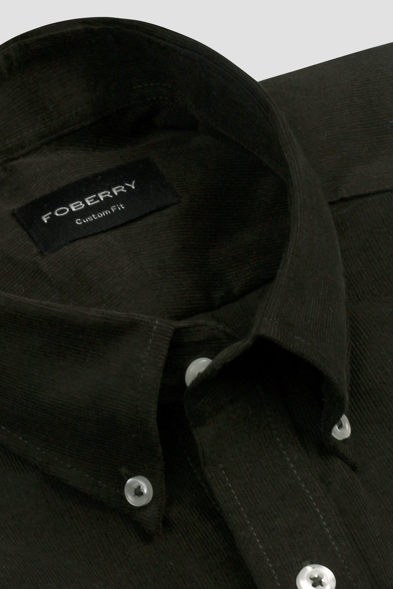 Soft Forrest Green Corduroy Shirt