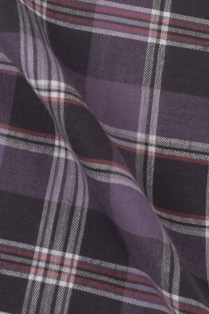 Light Muave Tartan Winter Flannel Shirt