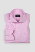 Pastel Pink Egyptian Self Structured Shirt
