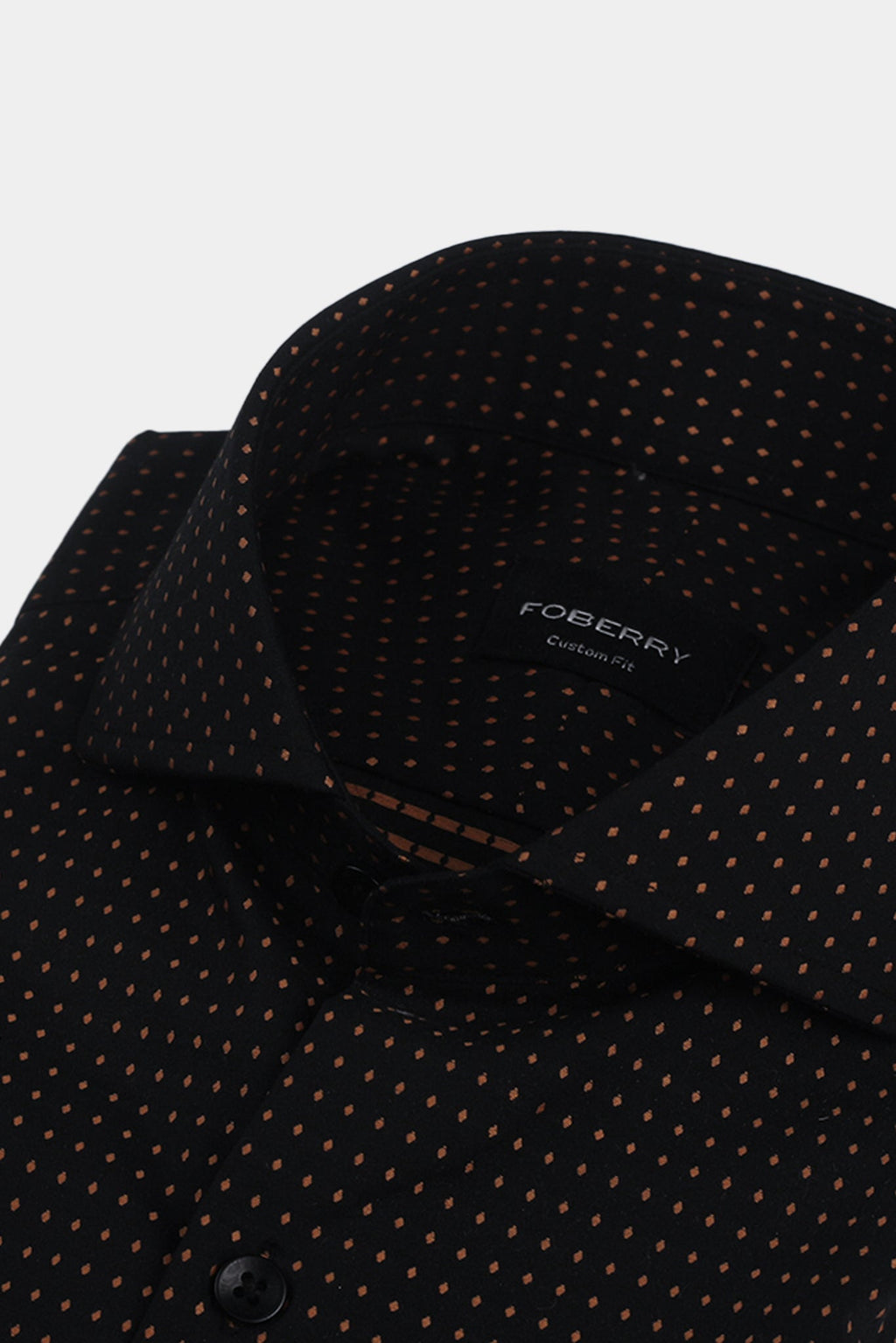 Gold On Black Polka Dots Shirt