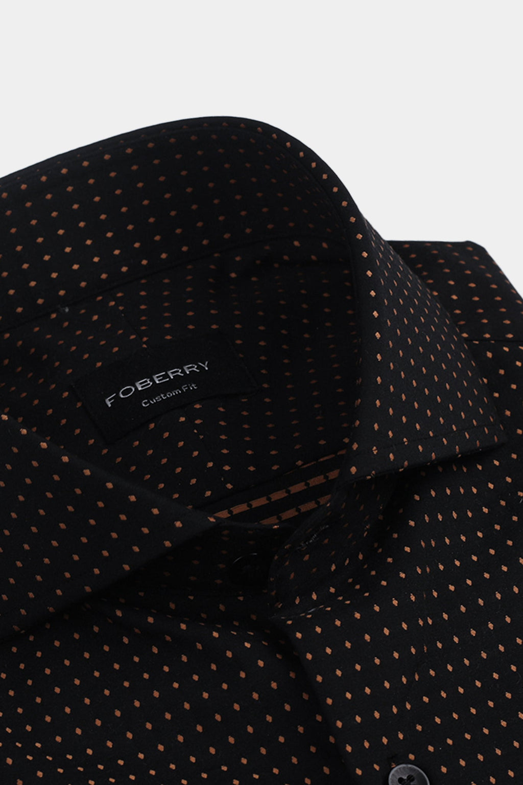Gold On Black Polka Dots Shirt