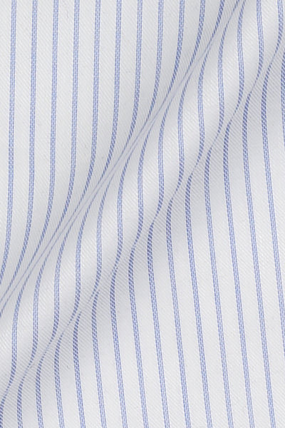 Sky Blue 60s Pencil Stripes