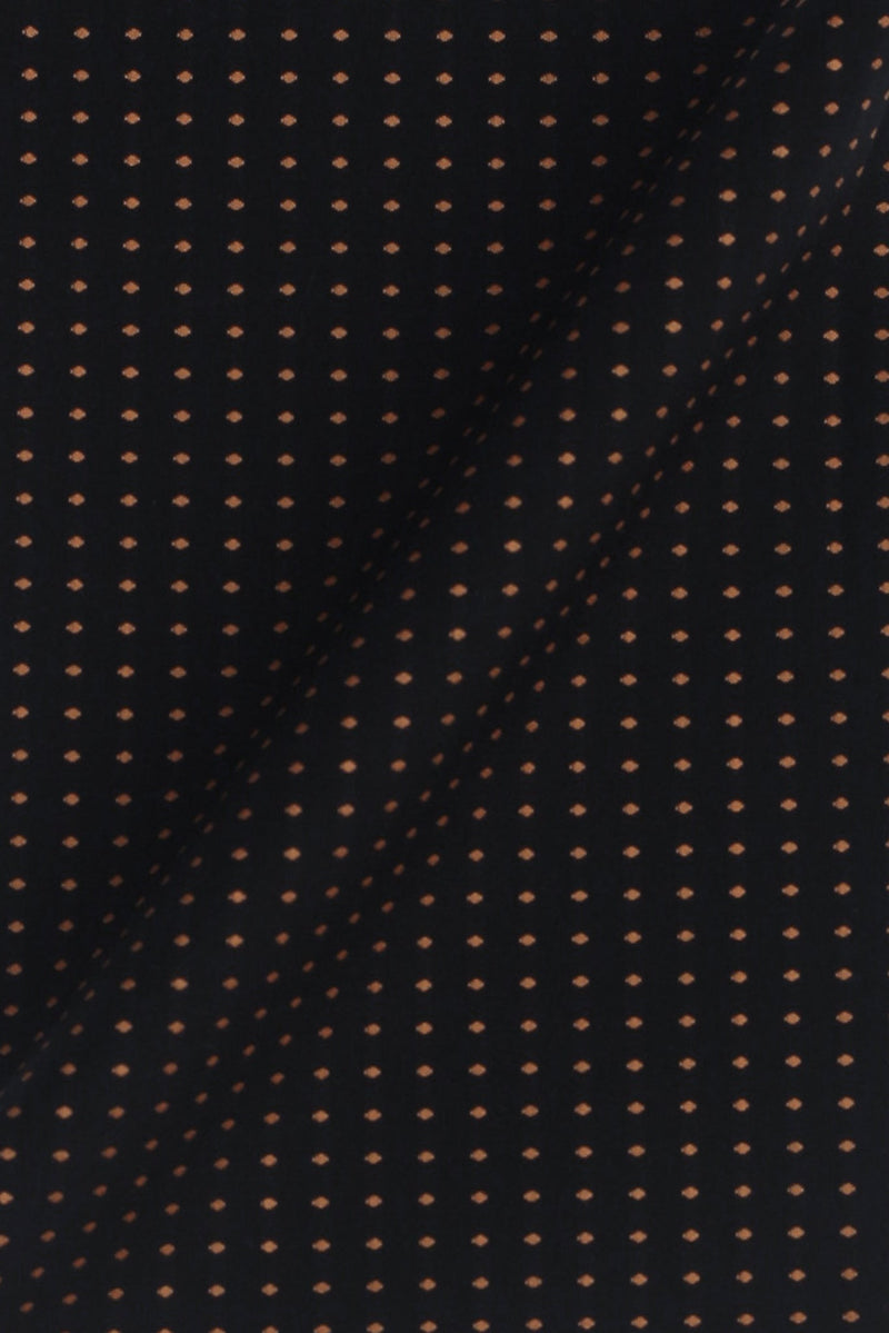 Gold On Black Polka Dots Shirt