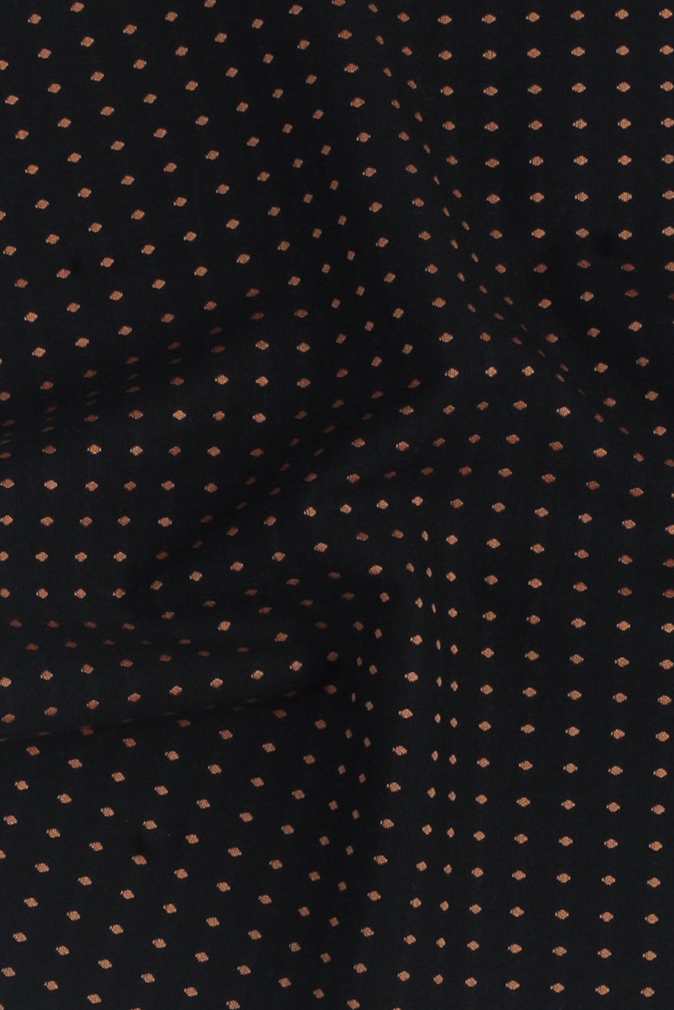 Gold On Black Polka Dots Shirt