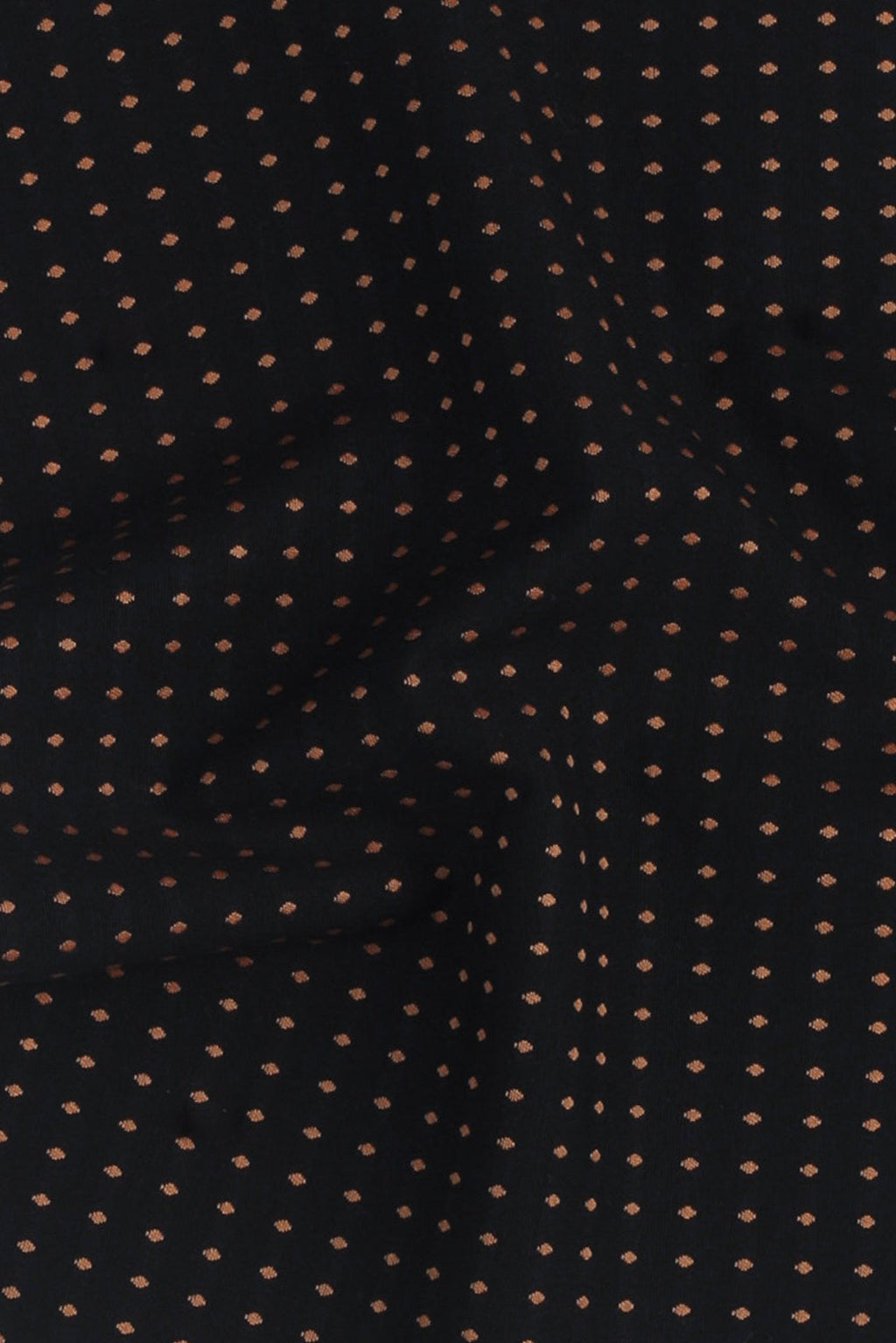 Gold On Black Polka Dots
