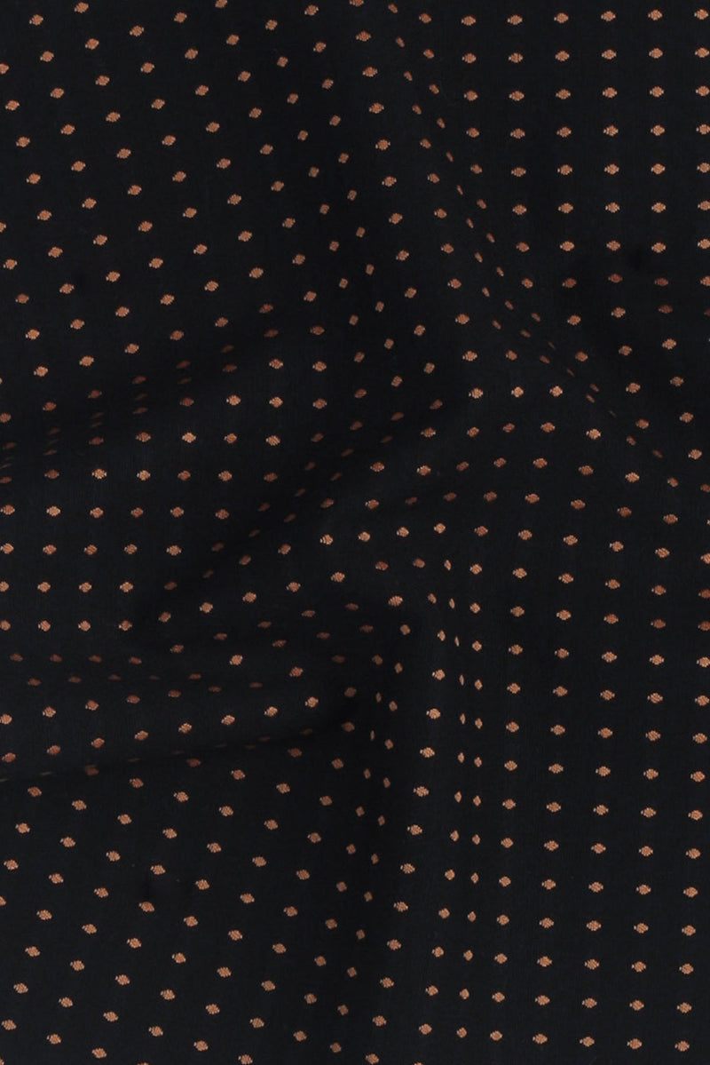 Gold On Black Polka Dots