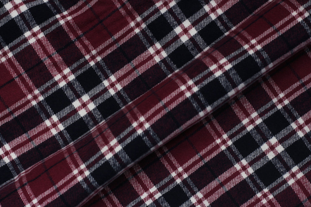 Maroon Tartan Winter Flannel