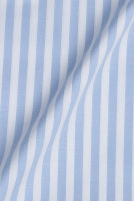 Soft Sky Blue Bengal Stripes